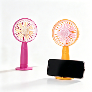 Ventilador de Mano Portátil, Simple y Elegante, Mini Ventilador de Escritorio con Soporte para Teléfono, Recargable, Enfriador de <span class=keywords><strong>Aire</strong></span> Personal, Ideal para Regalo de Boda - Product Image 4
