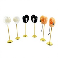 Présentoir à boucles d'oreilles fait main style piercing, support blanc pour boucles d'oreilles clous, présentoir à bijoux, support pour pendentifs et boucles d'oreilles