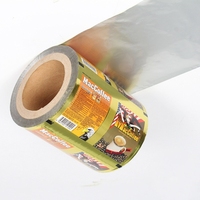 Sachet Doypack Personnalisé Imprimé par Gravure pour Snacks et Chips, Film en Rouleau Aseptique Thermoscellable en Plastique PET/VMPET/PE PET/AL/PE