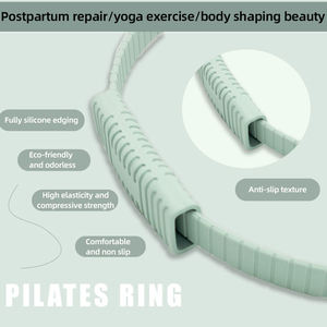 Anillo de Pilates Magic Fitness de 38 cm de Diámetro y 3.0 cm de Grosor, NBR/EVA/Fibra de Vidrio + Asas de PP, Equipo de Gimnasio para Uso en Casa/Viajes - Product Image 4