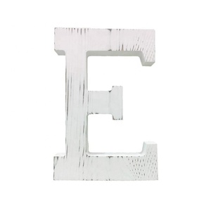 Números y Letras Grandes de Madera, Alfabeto en Madera con Acabado Desgastado en Blanco, Letras Árabes de Madera, Letras de Madera Independientes para Manualidades - Product Image 4