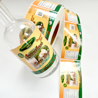 Autocollants personnalisés en vinyle imprimé imperméable fabriqués en Chine, étiquettes personnalisées pour bouteilles d'eau et de jus