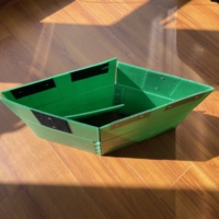 Boîtes en plastique pliables empilables personnalisées en matériaux recyclés pour usage chimique, pour boîte de rangement