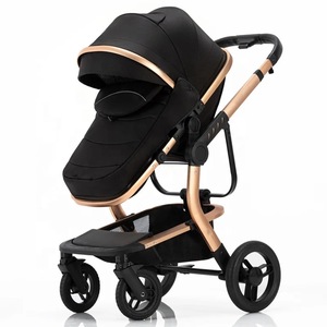 Système de poussette 3 en 1 Fangzhuo : poussette + landau + siège auto, cadre en aluminium, chariot à quatre roues en caoutchouc - Product Image 3