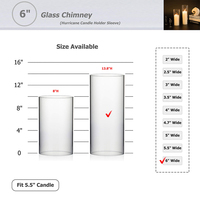Support de bougie en verre borosilicate moderne et minimaliste, hauteur personnalisable, pour la décoration de salon moderne et de balcon