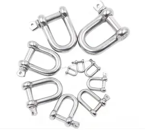 High Strength Hardware Rigging Stainless Steel Long Type Shackle For Marine Screw Pin Lifting Screw Pin