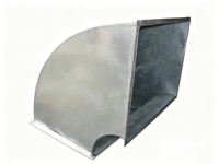 Conduits de ventilation carrés et rectangulaires galvanisés, tuyaux en tôle avec bride en fer cornière pour l'alimentation en air et l'évacuation des fumées des systèmes CVC