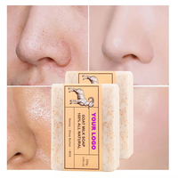 Savon Artisanal au Lait de Chèvre Format Voyage pour Tous Types de Peau – Acide Kojique, Miel – Nettoyage Profond, Lissant, Contrôle du Sébum, Éclaircissant