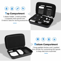 Étui de protection rigide en EVA pour adaptateur secteur, chargeur, câble, batterie externe, souris, Apple Pencil, clé USB, carte SD, boîte portable