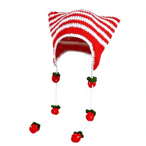 Gorro de Invierno de Acrílico de Alta Calidad con Diseño Kawaii, Logotipo Bordado Personalizado, Puntos de Polka Dots y Aguil Travel - Product Image 2