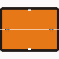 Panneau d'avertissement de danger pliable en aluminium 400x300mm, plaque réfléchissante pour marchandises dangereuses, type pliable, pour semi-remorque