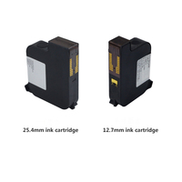 Imprimante à jet d'encre portable UGOTIT 12,7 mm JS12 compatible 3S à séchage rapide, à solvant écologique, pour cartouche 2588+ 42 ml d'origine