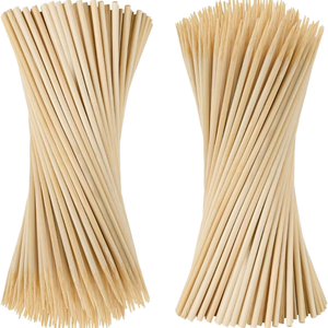 High Quality Customized Bamboo Bbq Skewers Biodegradable 20/25/30/35cm Sticks Multi-functional Food Serving Tools