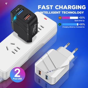 Chargeur USB avec prise EU/US 2.1A Charge rapide QC3.0 Chargeur de téléphone portable pour iPhone 16 Samsung Xiaomi 4 ports 28W Chargeurs muraux rapides - Product Image 3