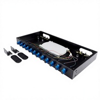 Boîtier de terminaison FTTH ODF 1U, montage mural en rack, SC LC, 12 24 48 72 96 144 cœurs/ports, panneau de brassage fibre optique, cadre de distribution