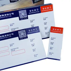 Buen Precio de papel en blanco 2023 Venta caliente China Venta al por mayor Tarjeta de embarque