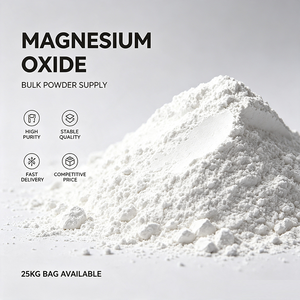 Magnésite calcinée caustique (CCM) et magnésite brûlée à sec (DBM) en vrac |   Poudre de MgO 85% 95% de qualité réfractaire, fournie directement par l'usine - Product Image 1