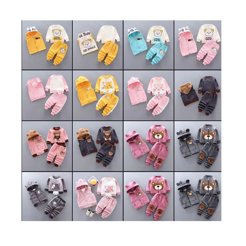 39 Designs Winter Baby Outfits 3pcs