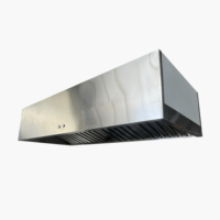 Système de ventilation intelligent en acier inoxydable avec flux d'air Hotte de cuisine pour restaurant