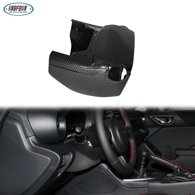 For Toyota 86 for Subaru BRZ 2022-2024 Real Dry Carbon Car Steering Column Protective Cover Interior Accessories