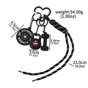3D Mini Dumbbell Fitness <b>Kettle</b> Gym Keychain <b>for</b> Women Men Fashion Bag Pendant Enthusiast Athlete Bag Charm Pendant <b>Car</b> Key Gift - Product Image 1