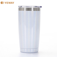 Bouteille d'eau isotherme à sublimation givrée pour entrepôt, USA, professionnelle, 32 oz, boîte blanche, gobelets isothermes avec couvercle, tasse à café glacé moderne