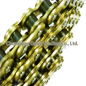 <span class=keywords><strong>Cadena</strong></span> de Transmisión <span class=keywords><strong>Dorada</strong></span> Universal para Motocicleta <span class=keywords><strong>520</strong></span> Shunfeng SF110/SF120 110/120/132 Eslabones de Alta Velocidad Hecha en China - Product Image 4