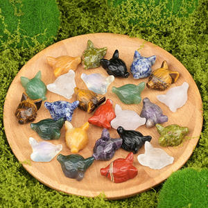 Prix d'usine : Artisanat <span class=keywords><strong>de</strong></span> sculpture en cristal poli (<span class=keywords><strong>améthyste</strong></span>, quartz rose) en forme <span class=keywords><strong>de</strong></span> pomme et <span class=keywords><strong>de</strong></span> renard, pour la guérison énergétique spirituelle et la décoration intérieure - Product Image 1