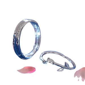<b>Couple</b> <b>Rings</b> Rose Theme Wedding Bands Unisex Jewelry Stylish Commute Plated Fashion <b>Rings</b> - Product Image 5