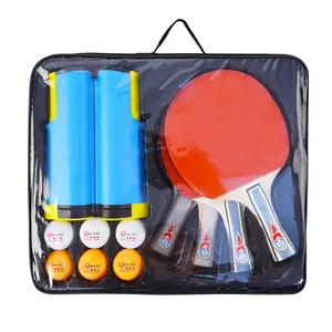 hot selling 8 pingpong balls 4 table tennis rackets OEM Table Tennis paddle Racket for training