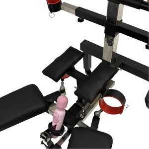 БДСМ эротические игрушки принудительная стимуляция на коленях, каркас для шеи и запястья, открытые ноги, сексуальные манжеты, удерживающие устройства, кресло для связывания - Product Image 4