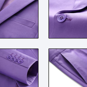 Setelan Jas Pria M-6XL Tiga Potong Belahan Ganda/2 Belahan Setelan Jas Satu Kancing Pinggang Elastis - Product Image 6