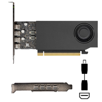 Carte graphique professionnelle RTX A400 4 Go GDDR6, profil bas, PCIe 4.0, slot unique, 4x Mini DP, multi-écrans, bureau, IA, GPU