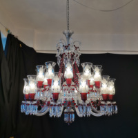 Lustre en cristal design pour salon, éclairage décoratif, lustre en cristal