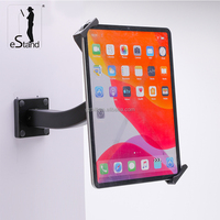Soporte de pared con bloqueo EStand para tabletas Android de 8, 9, 10, 10.5, 11, 11.5, 12, 13 pulgadas, para biblioteca, hotel, escritorio, con abrazadera de seguridad.