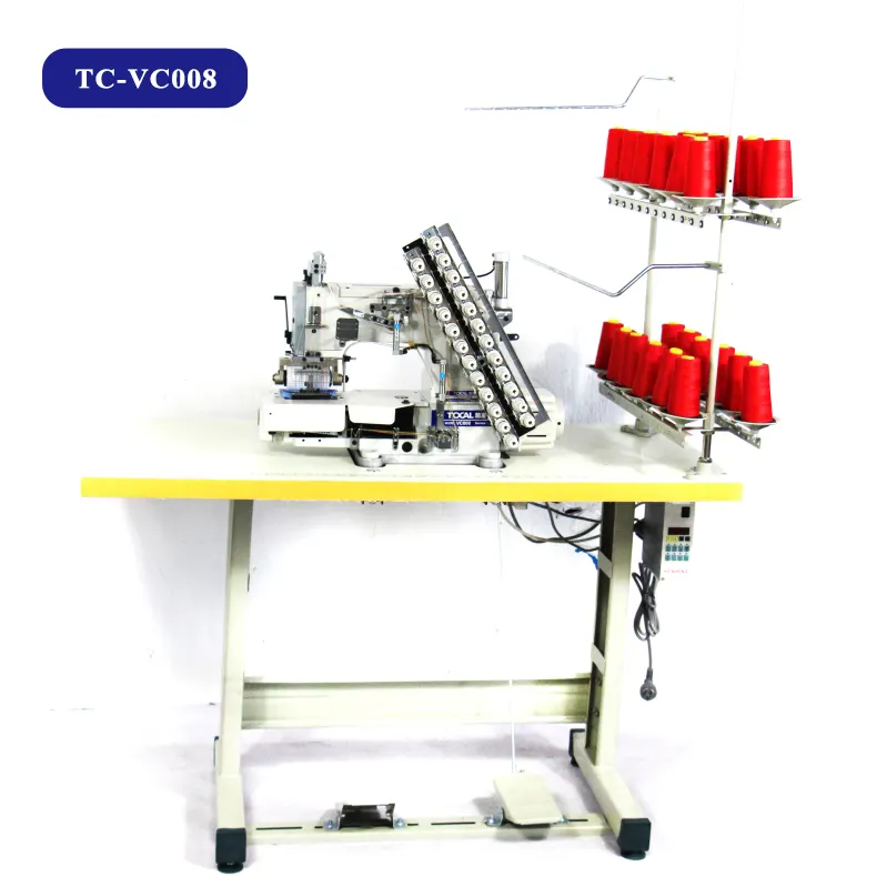 גבוהה מהירות חדש רב מחט דפוס ביצוע תפירת מכונה Siruba VC008 תפרים מכונת תפירת מכונת תפירת שמלה