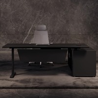 Bureau assis-debout électrique moderne et intelligent à double moteur, station de travail blanche, contrôle APP réglable en hauteur pour immeuble de bureaux
