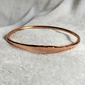 Brazalete de Aleación de Cobre Hecho a Mano, Ajustable, Martillado, Estilo Vintage, Chapado en Cobre Antiguo, Joyería Unisex - Product Image 3
