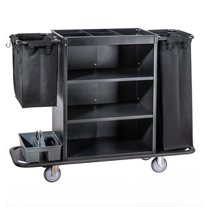 Ticari otel restoran hastane iç<span class=keywords><strong>in</strong></span> dayanıklı temizlik otel market arabası temizlik sepeti - Product Image 6