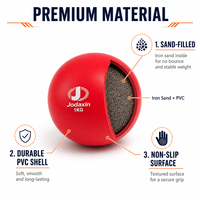 Ballon de musculation en PVC pour entraînement à domicile, souple, pour fitness, yoga, pilates, unisexe, portable, écologique, 0,5 kg