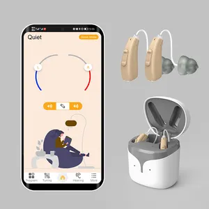 Nieuwe Premium Digitale Oplaadbare Bluetooth Hoortoestel App Geluidsversterker Bte Senioren Oorhoorproducten China Distributeur