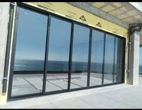 Portes coulissantes en verre pour patio, cadre en aluminium, double vitrage, taille personnalisée pour balcon et terrasse