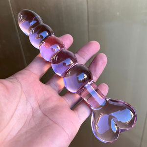 Dildo de Vidrio Rosa en Forma de Corazón, Nuevo Estilo, Juguete Sexual, Estimulación del Punto G, Varita Yoni de Vidrio, Varita de Placer Rosa, Masajeador para Mujeres - Product Image 6