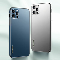 Coque de protection en alliage d'aluminium antichoc robuste pour iPhone 7 8 Plus XS XR 11 12 Pro Max 12 Mini