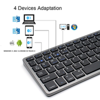 Teclado Ergonómico Inalámbrico USB de Tamaño Completo con Interruptores de Tijera, Doble Modo BT 2.4G, Recargable, Distribución de Teclas US, Precio de Fábrica al Por Mayor
