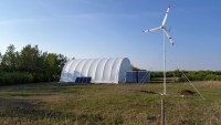 Projet de système de générateur d'énergie solaire et éolienne hybride de marque Allrun Solution innovante de production d'énergie éolienne