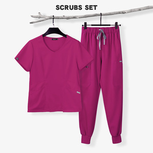 ชุดสครับสำหรับผู้หญิงและผู้ชายเครื่องแบบพยาบาลชุดเครื่องแบบโรงพยาบาลปรับแต่งโลโก้ได้ตามต้องการ - Product Image 3