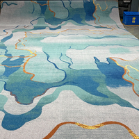 Ventes directes d'usine Fleur traditionnelle Impression en nylon Taille personnalisée haute définition Rouleau de tapis de sol Couloir de chambre d'hôtel