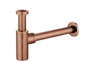 Pump Modern Brass trap basin waste sink drain red Rose Gold copper Bathroom Sink Trap Brass Sink Siphonbathroom siphon