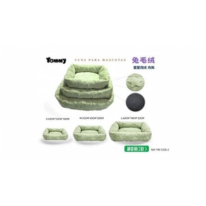Cama Cuadrada para Mascotas con Diseño de Estrellas de Felpa de Conejo, Tamaños S, M, L, Nido Suave y Cómodo para Gatos y Perros - Product Image 3